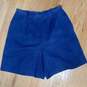 Vintage Ultra High Waist Silk Talbots‎ Mom Shorts Bermuda Retro